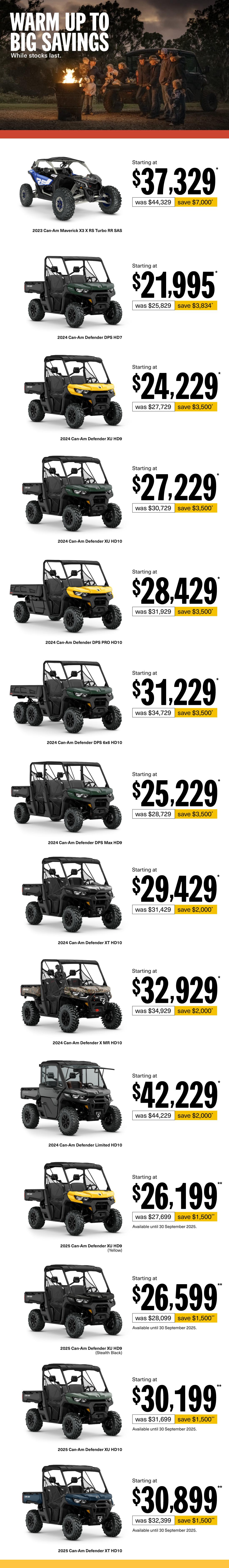 AU Can-Am Off-Road - Q3 Retail Program 2025